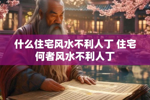 什么住宅风水不利人丁 住宅何者风水不利人丁