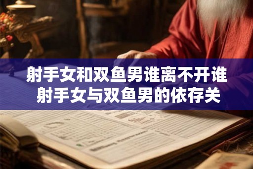 射手女和双鱼男谁离不开谁 射手女与双鱼男的依存关系