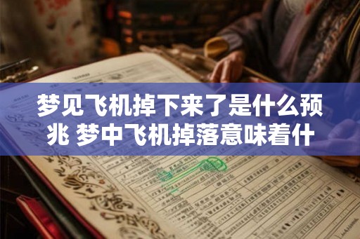 梦见飞机掉下来了是什么预兆 梦中飞机掉落意味着什么