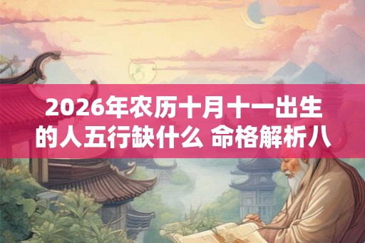 2026年农历十月十一出生的人五行缺什么 命格解析八字起名