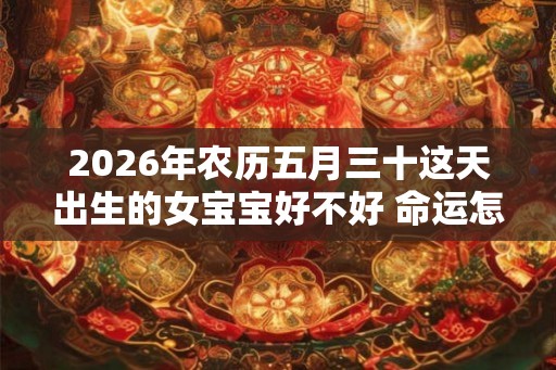 2026年农历五月三十这天出生的女宝宝好不好 命运怎么样