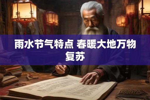 雨水节气特点 春暖大地万物复苏