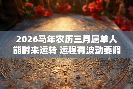 2026马年农历三月属羊人能时来运转 运程有波动要调节