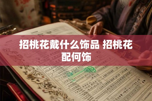 招桃花戴什么饰品 招桃花配何饰