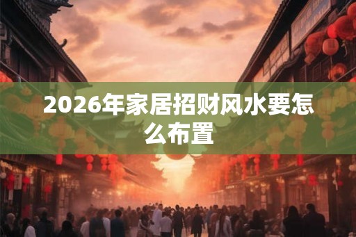 2026年家居招财风水要怎么布置 2026年家居招财风水要怎么布置
