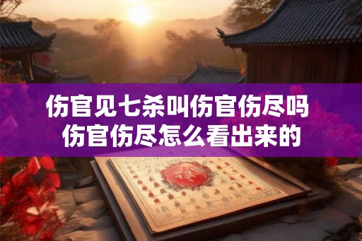 伤官见七杀叫伤官伤尽吗 伤官伤尽怎么看出来的