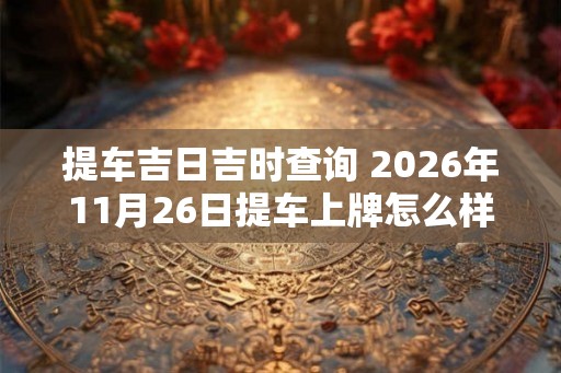 提车吉日吉时查询 2026年11月26日提车上牌怎么样 提车吉日吉时查询 2026年11月26日提车上牌怎么样