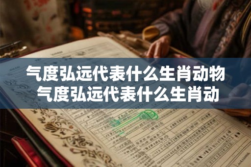 气度弘远代表什么生肖动物 气度弘远代表什么生肖动物和动物