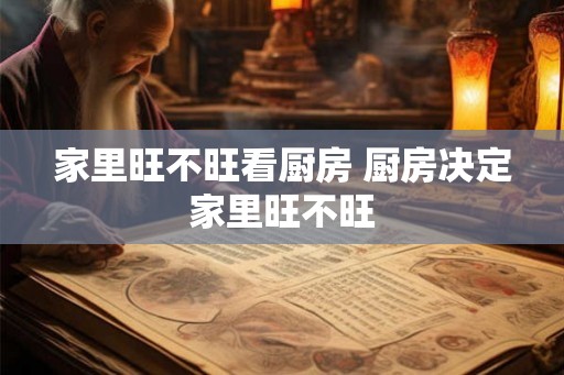 家里旺不旺看厨房 厨房决定家里旺不旺