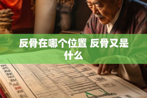 反骨在哪个位置 反骨又是什么