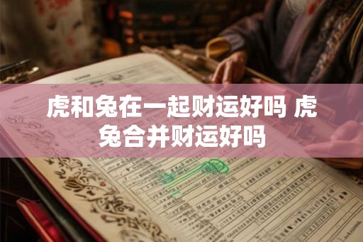 虎和兔在一起财运好吗 虎兔合并财运好吗 虎和兔在一起财运好吗 虎兔合并财运好吗