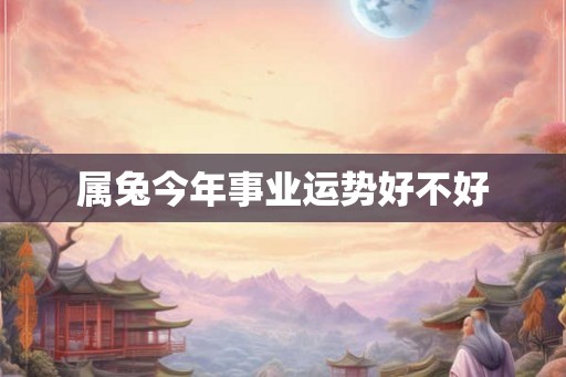 属兔今年事业运势好不好