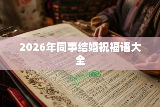 2026年同事结婚祝福语大全 2026年同事结婚祝福语大全