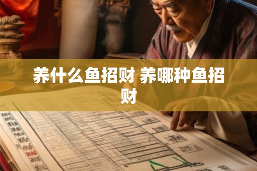 养什么鱼招财 养哪种鱼招财