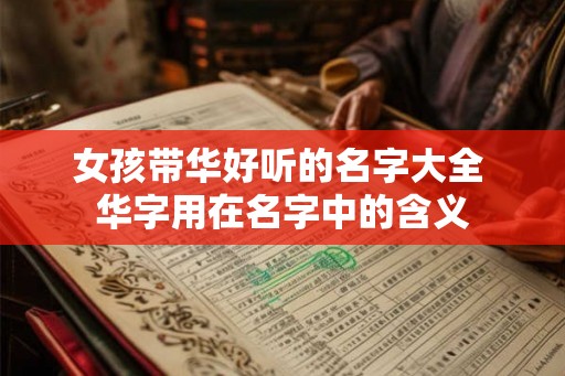 女孩带华好听的名字大全 华字用在名字中的含义