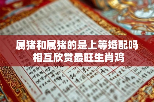 属猪和属猪的是上等婚配吗 相互欣赏最旺生肖鸡