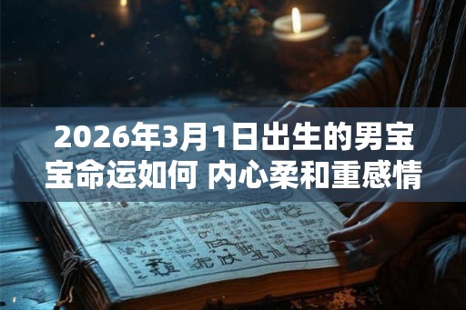 2026年3月1日出生的男宝宝命运如何 内心柔和重感情