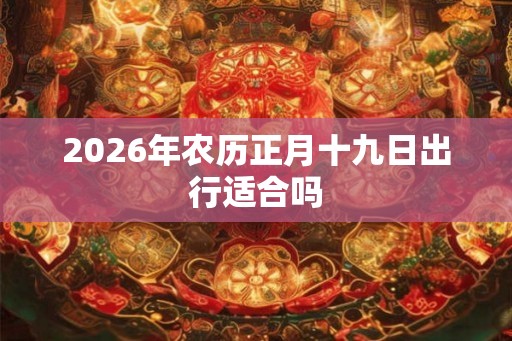 2026年农历正月十九日出行适合吗 2026年农历正月十九日出行适合吗