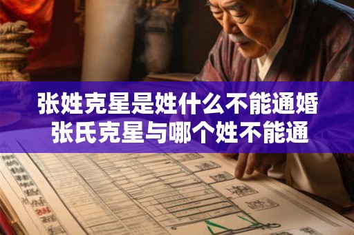 张姓克星是姓什么不能通婚 张氏克星与哪个姓不能通婚