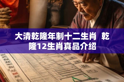 大清乾隆年制十二生肖  乾隆12生肖真品介绍