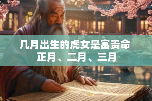 几月出生的虎女是富贵命 正月、二月、三月