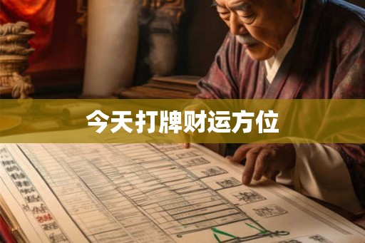 今天打牌财运方位