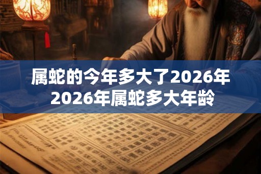 属蛇的今年多大了2026年 2026年属蛇多大年龄