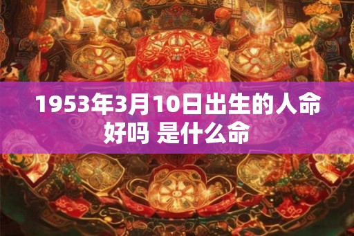 1953年3月10日出生的人命好吗 是什么命
