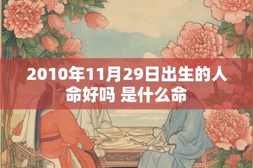 2010年11月29日出生的人命好吗 是什么命