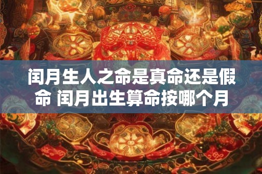 闰月生人之命是真命还是假命 闰月出生算命按哪个月