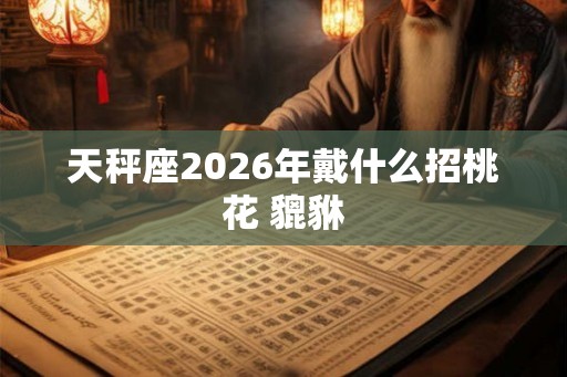 天秤座2026年戴什么招桃花 貔貅