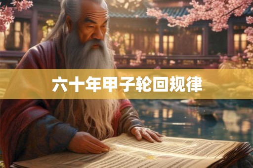 六十年甲子轮回规律 六十年甲子轮回规律