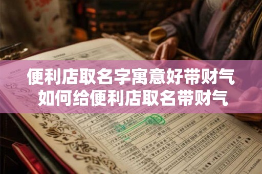 便利店取名字寓意好带财气 如何给便利店取名带财气