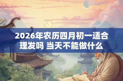 2026年农历四月初一适合理发吗 当天不能做什么