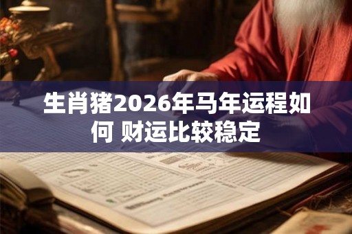生肖猪2026年马年运程如何 财运比较稳定 生肖猪2026年马年运程如何 财运比较稳定