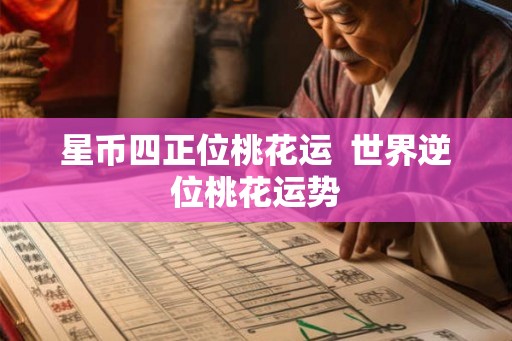星币四正位桃花运  世界逆位桃花运势