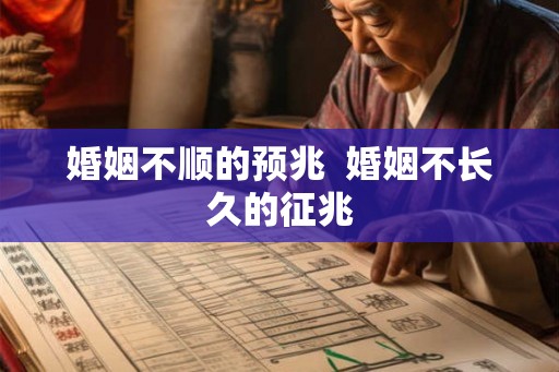 婚姻不顺的预兆 婚姻不长久的征兆 婚姻不顺的预兆 婚姻不长久的征兆