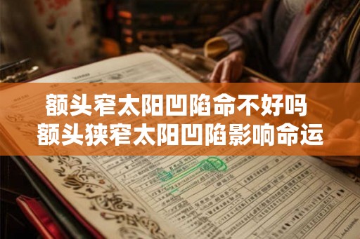 额头窄太阳凹陷命不好吗 额头狭窄太阳凹陷影响命运吗
