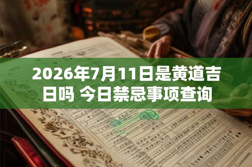 2026年7月11日是黄道吉日吗 今日禁忌事项查询 2026年7月11日是黄道吉日吗 今日禁忌事项查询