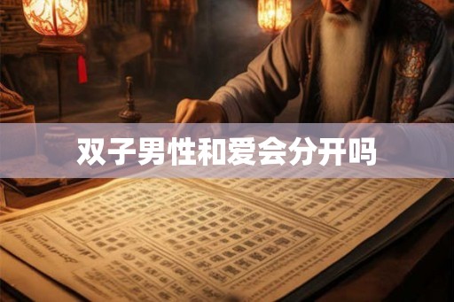 双子男性和爱会分开吗