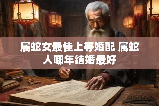属蛇女最佳上等婚配 属蛇人哪年结婚最好