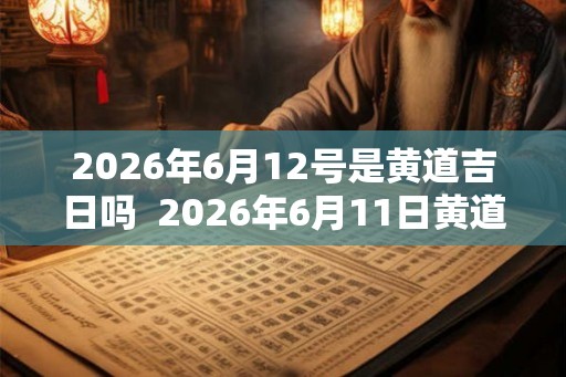2026年6月12号是黄道吉日吗  2026年6月11日黄道吉日查询