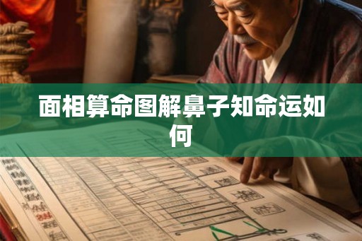 面相算命图解鼻子知命运如何
