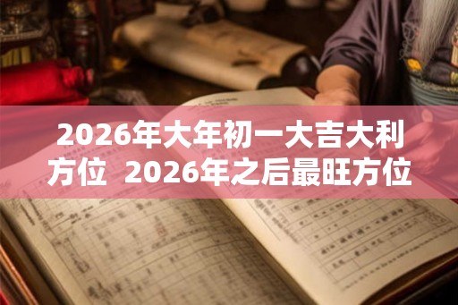 2026年大年初一大吉大利方位  2026年之后最旺方位