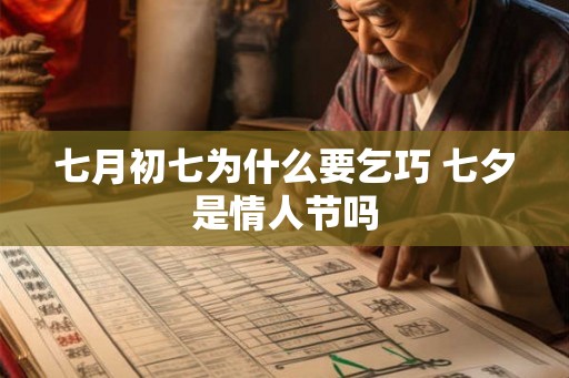 七月初七为什么要乞巧 七夕是情人节吗 七月初七为什么要乞巧 七夕是情人节吗