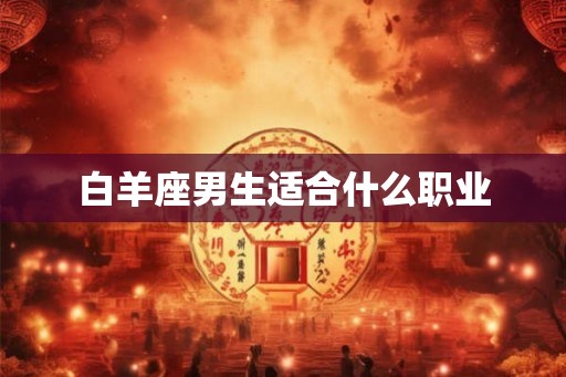 白羊座男生适合什么职业