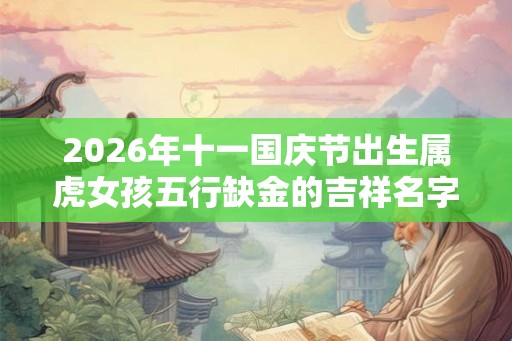 2026年十一国庆节出生属虎女孩五行缺金的吉祥名字