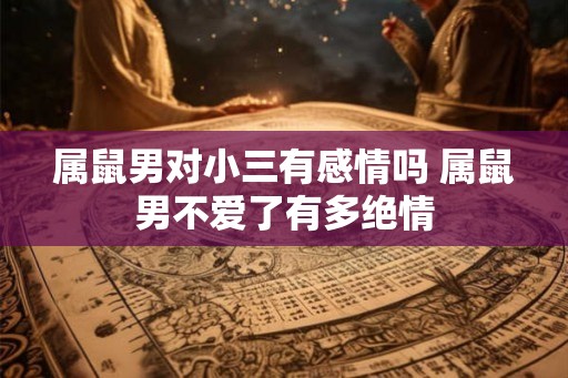 属鼠男对小三有感情吗 属鼠男不爱了有多绝情