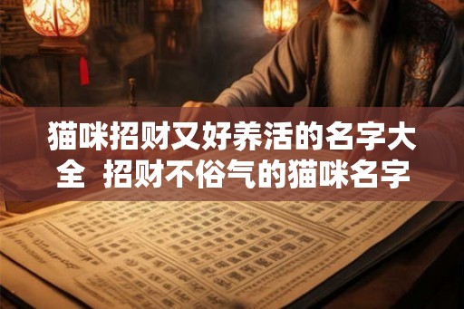 猫咪招财又好养活的名字大全  招财不俗气的猫咪名字