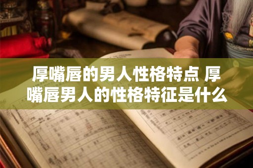 厚嘴唇的男人性格特点 厚嘴唇男人的性格特征是什么 厚嘴唇的男人性格特点 厚嘴唇男人的性格特征是什么
